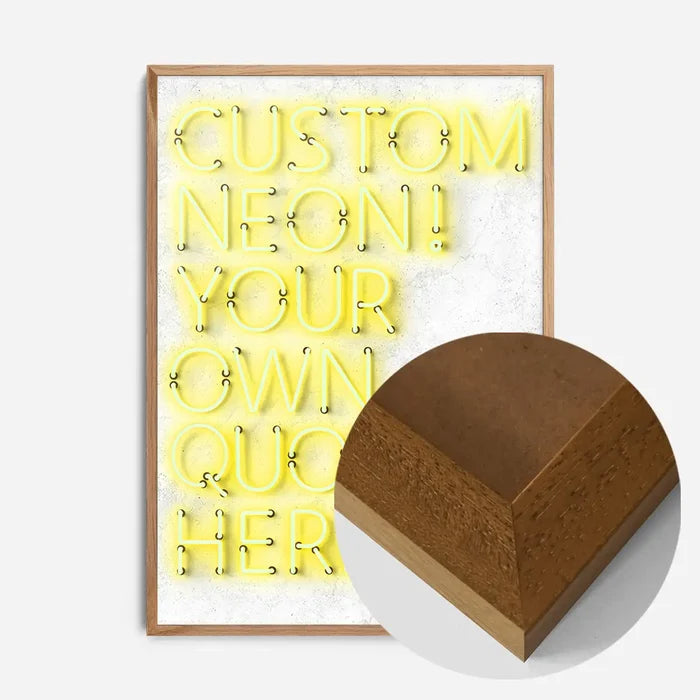 21x30cm | 8¼ x 11¾in / Oak Wood Frame