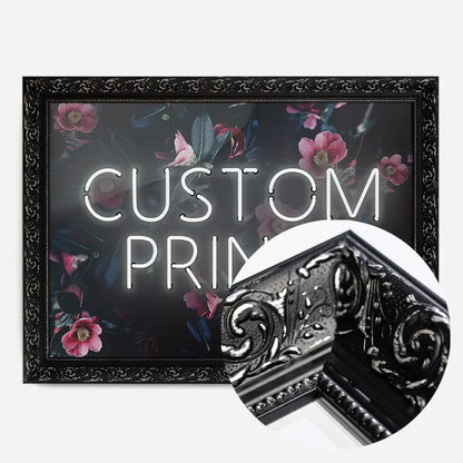 21x30cm | 8¼ x 11¾in / Black Ornate Frame