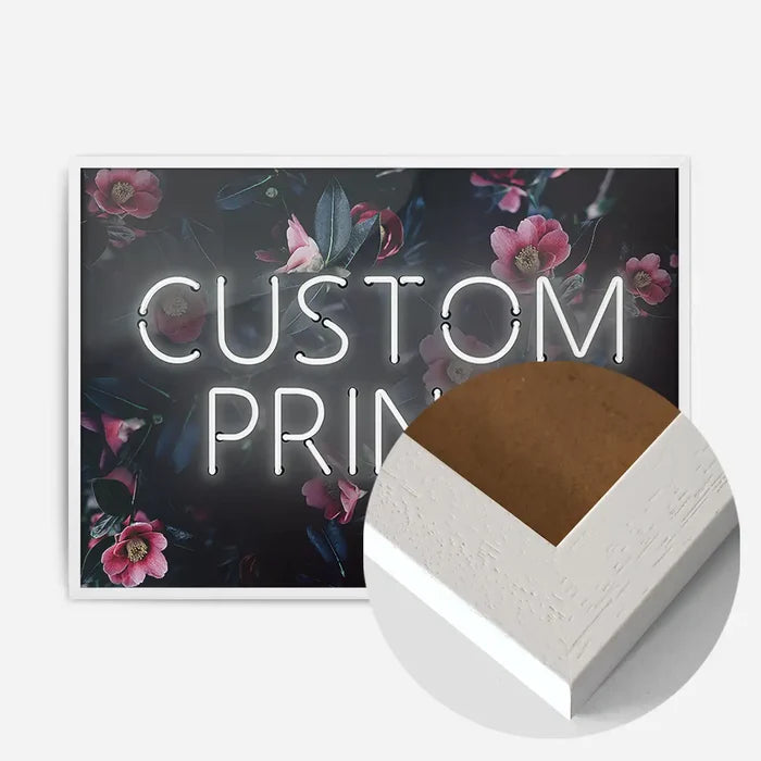 21x30cm | 8¼ x 11¾in / White Wood Frame