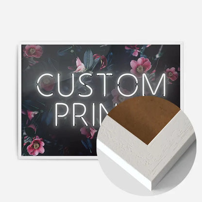 21x30cm | 8¼ x 11¾in / White Wood Frame