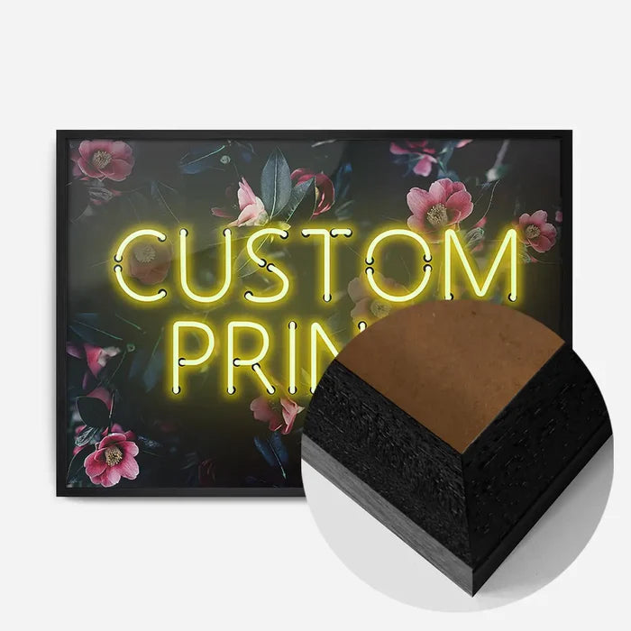 21x30cm | 8¼ x 11¾in / Black Wood Frame