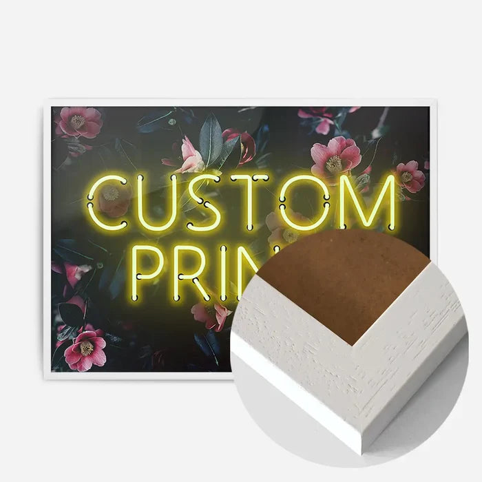 21x30cm | 8¼ x 11¾in / White Wood Frame
