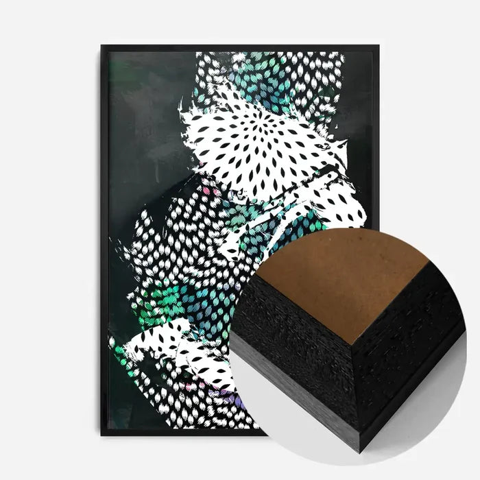21x30cm | 8¼ x 11¾in / Black Wood Frame