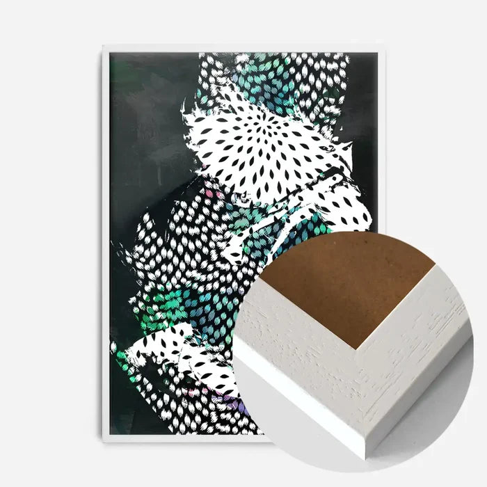 21x30cm | 8¼ x 11¾in / White Wood Frame