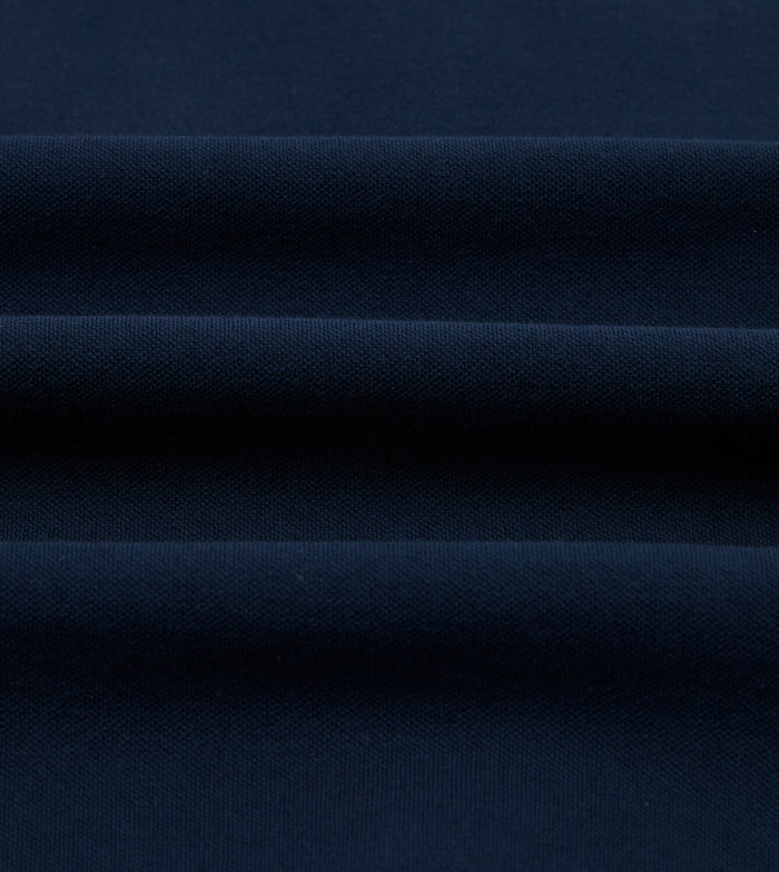 Dark Navy Piqué Cotton Polo Shirt
