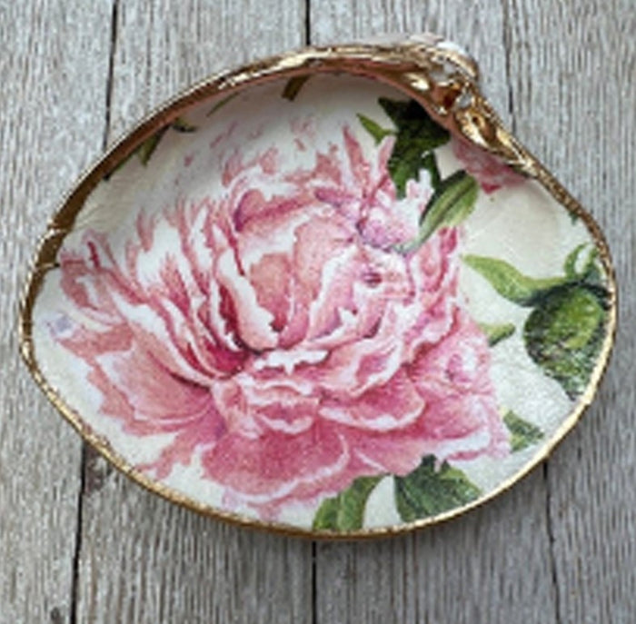 Decoupage Oyster Shell
