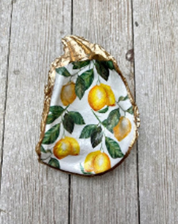 Decoupage Oyster Shell