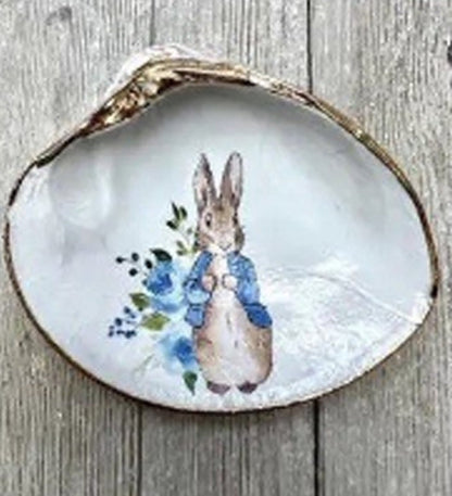 Decoupage Oyster Shell