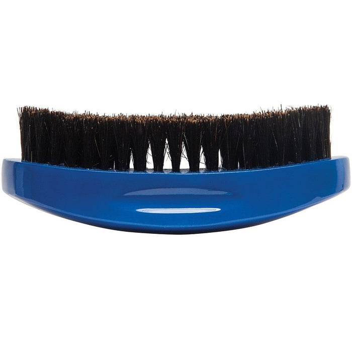 DIANE CURVED PRESTIGE 100% BOAR MILITARY WAVE BRUSH - BLUE / MEDIUM # D1722 - Palms Fashion Inc.