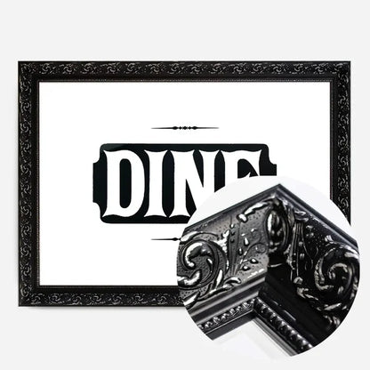 21x30cm | 8¼ x 11¾in / Black Ornate Frame