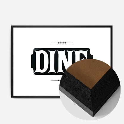 21x30cm | 8¼ x 11¾in / Black Wood Frame
