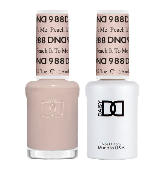 DND Gel Nail Polish Duo 988 - Peach It To Me
