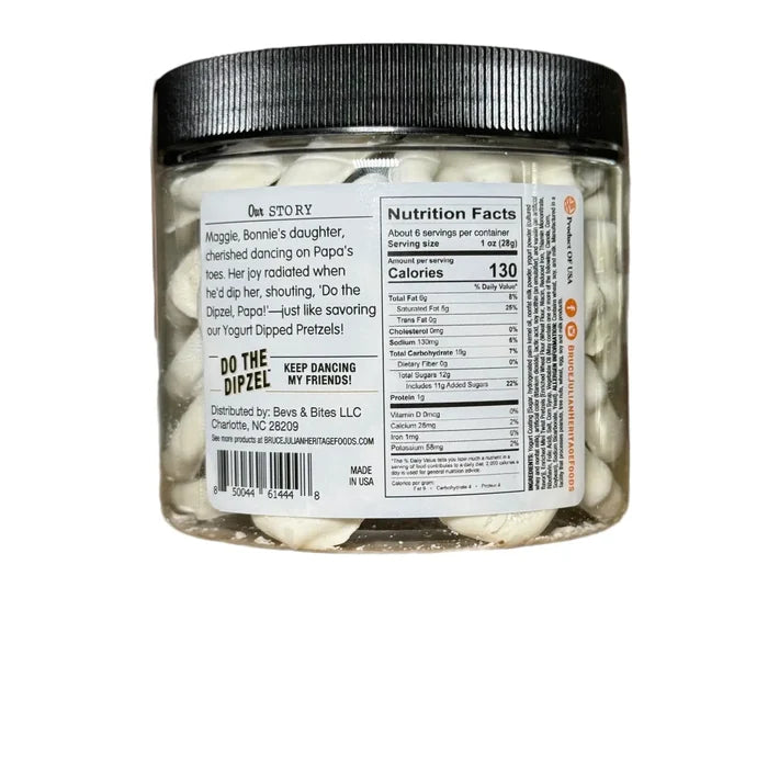 Do The Dipzel - Double Dipped Yogurt Pretzels 6 oz. Canister - Lifestyle View - Bruce Julian Heritage Foods