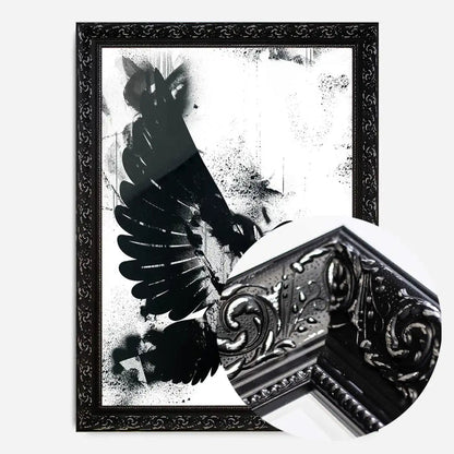 21x30cm | 8¼ x 11¾in / Black Ornate Frame