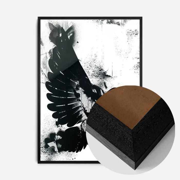 21x30cm | 8¼ x 11¾in / Black Wood Frame