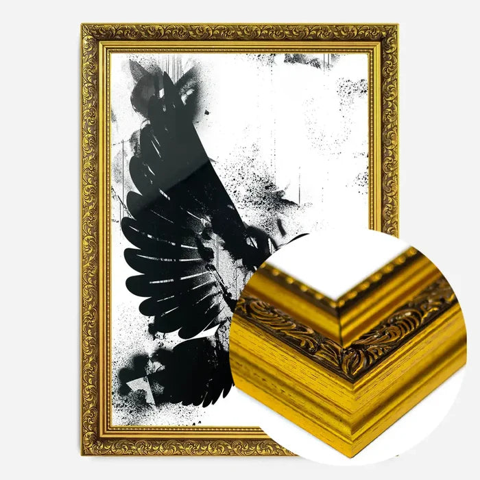 21x30cm | 8¼ x 11¾in / Gold Ornate Frame