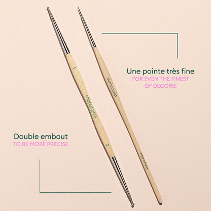 Duo Dotting Tool & Pinceau Nail Art Liner