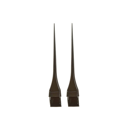RED BEAUTY by KISS small hair dye brush set pair of black plastic applicator brushes with long pointed tails for precise parting
