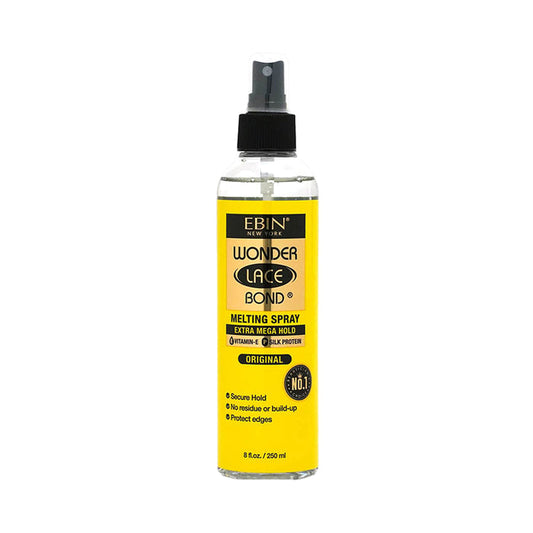 EBIN Wonder Lace Bond Melting Spray extra mega hold lace wig spray for secure edge hold and no residue