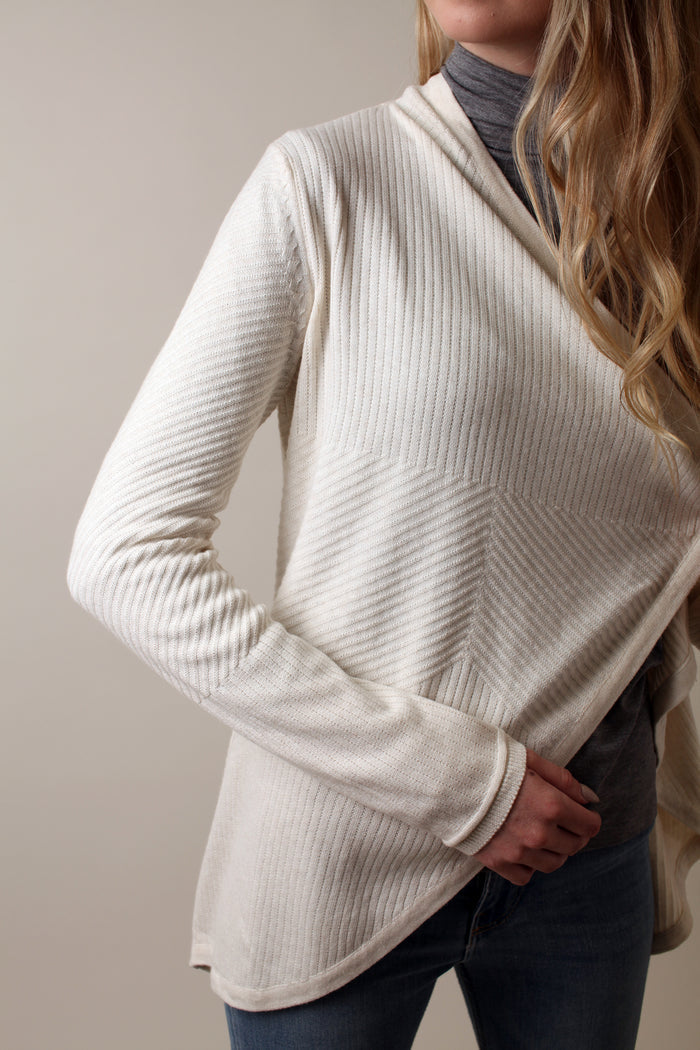 Eco-Chic Organic Waterfall Cardigan Sweater