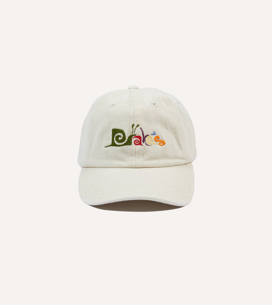 Ecru Snail Cotton Twill Baseball Cap