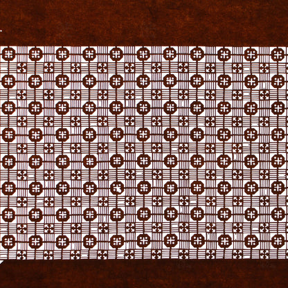 Edo Komon Katagami | Japanese Lacquered Paper Stencil