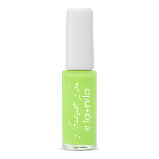 Electric Lime neon lime green nail art liner polish with fine brush – ella+mila Artist Era
