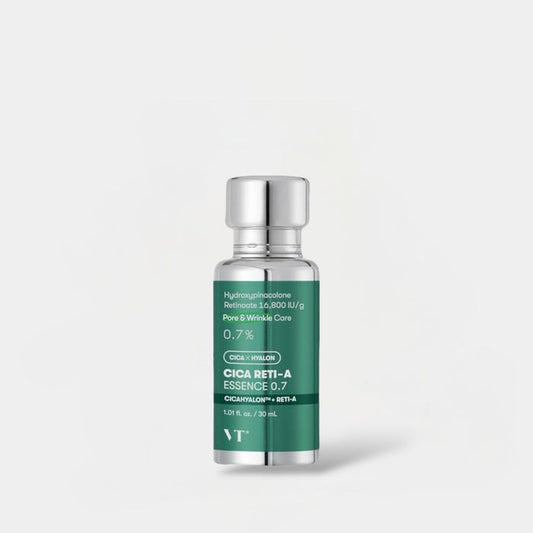 VT Cosmetics Cica Reti - A Essence 0.7 30ml في تي كوزماتيكس سيكا ريتي - إيه إسنس 0.7 - Princess Cosmetics Qatar