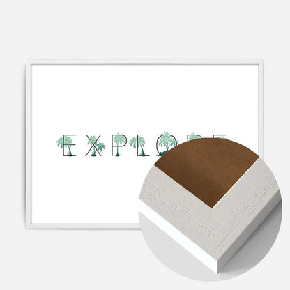 21x30cm | 8¼ x 11¾in / White Wood Frame