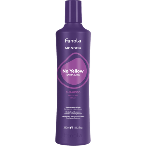 Fanola Wonder No Yellow Shampoo 350ml - Hairdressing Supplies