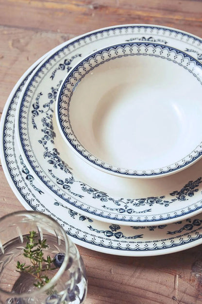 Faustine Dinner Plate Old Blue