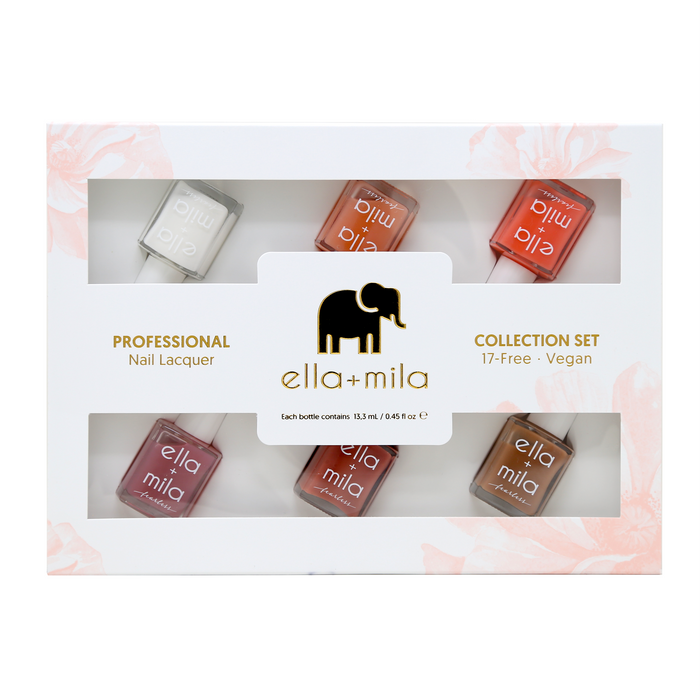 Fearless Collection 6-pack nail polish gift box, front view
