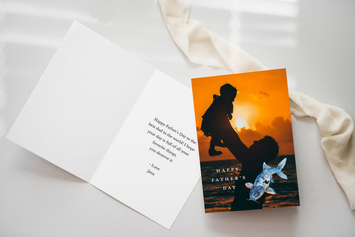 Fish Father's Day 5x7 Folding Card