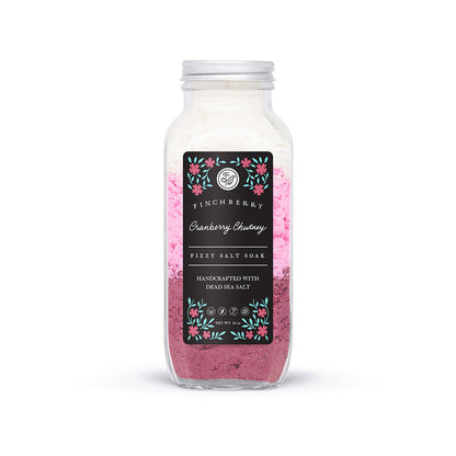 Fizzy Salt Bath Soak - Cranberry Chutney