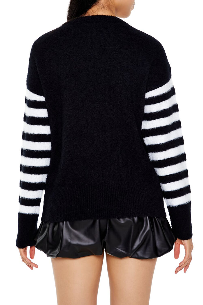 Floral Skull Graphic Sweater