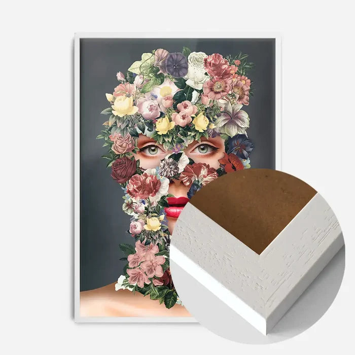 21x30cm | 8¼ x 11¾in / White Wood Frame