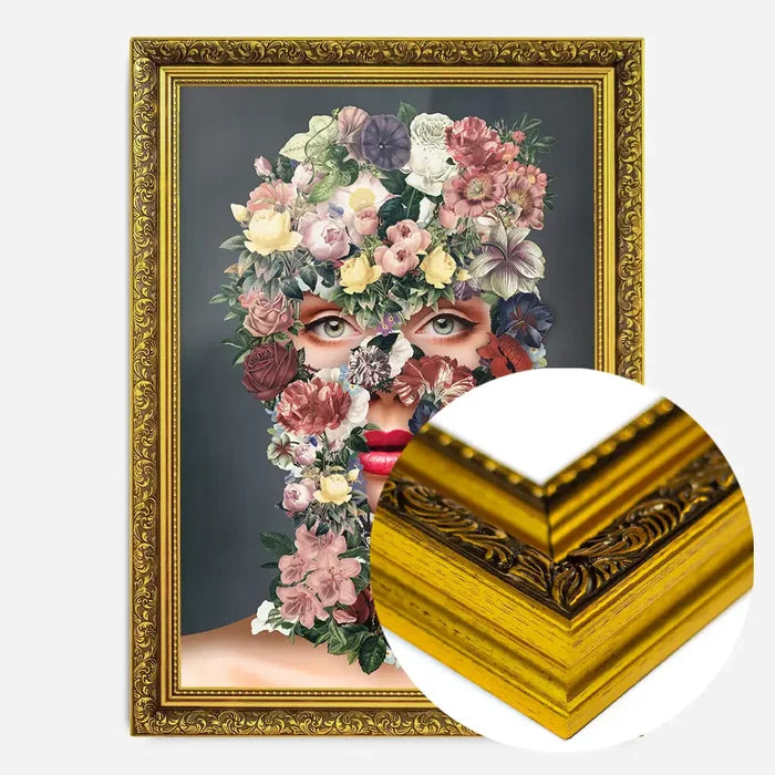 21x30cm | 8¼ x 11¾in / Gold Ornate Frame