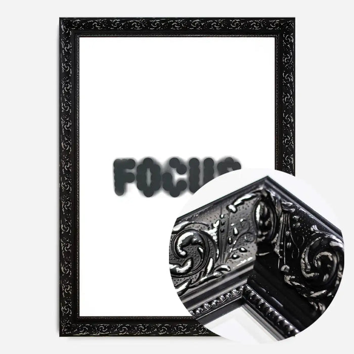 21x30cm | 8¼ x 11¾in / Black Ornate Frame