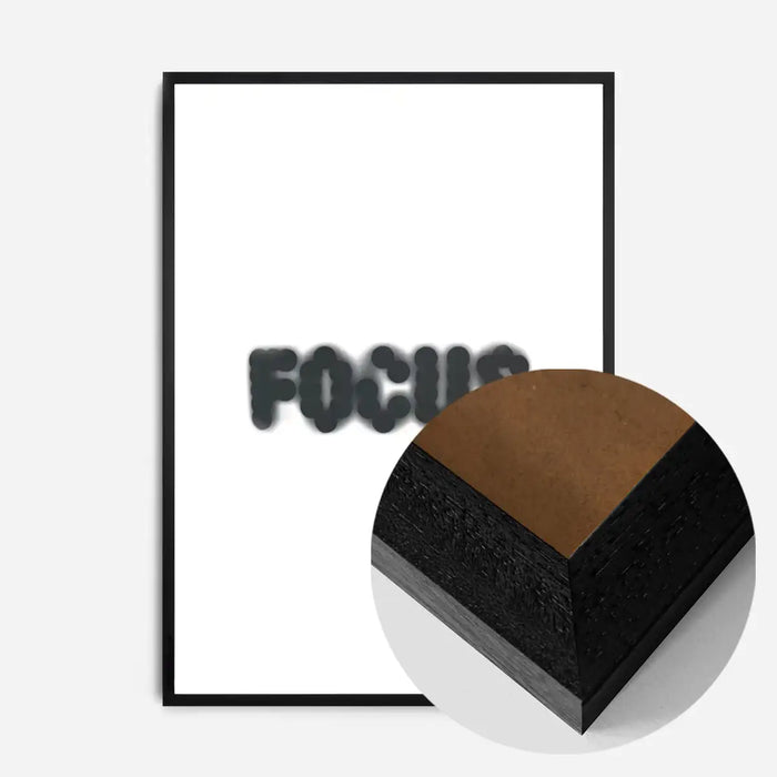 21x30cm | 8¼ x 11¾in / Black Wood Frame