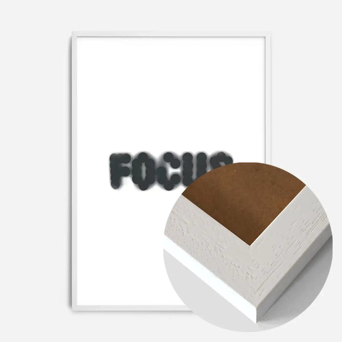 21x30cm | 8¼ x 11¾in / White Wood Frame