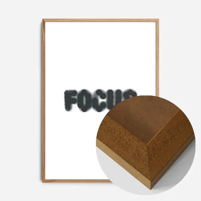 21x30cm | 8¼ x 11¾in / Oak Wood Frame