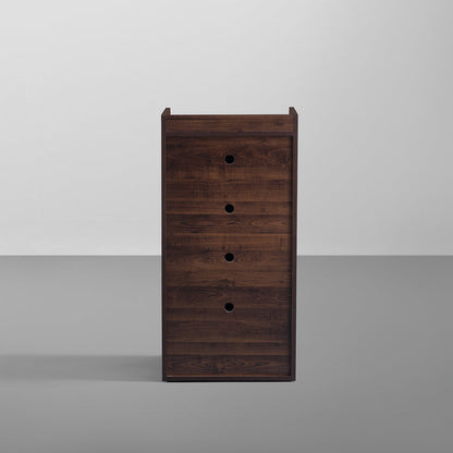 Footsie|Engineered|Wood|Vertical|Shoe|Rack|1|Door|10|Pair|Dark|Walnut
