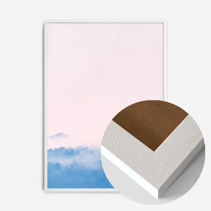 21x30cm | 8¼ x 11¾in / White Wood Frame