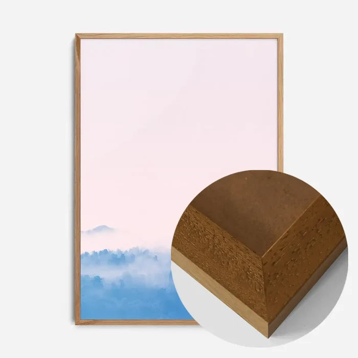 21x30cm | 8¼ x 11¾in / Oak Wood Frame