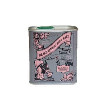 Funky Ouma Black Garlic Pink Salt (390g) from South Africa - AubergineFoods.com