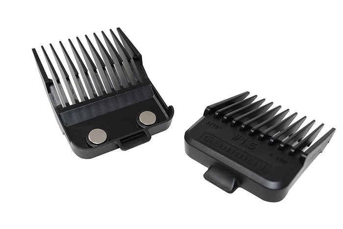Gamma Double Magnetic Guards - Black # GPDMGB - Palms Fashion Inc.