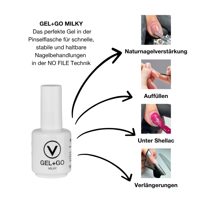 GEL+GO MILKY 15ml