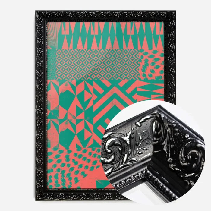 21x30cm | 8¼ x 11¾in / Black Ornate Frame