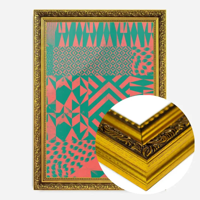 21x30cm | 8¼ x 11¾in / Gold Ornate Frame