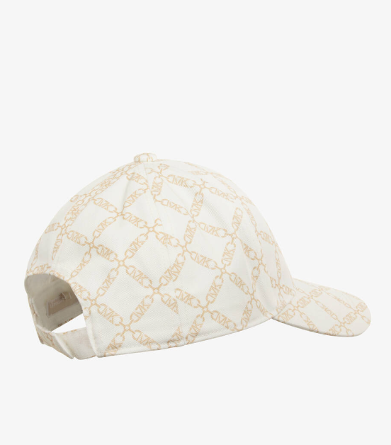 MICHAEL KORS Girls Ivory MK Empire Logo Cap